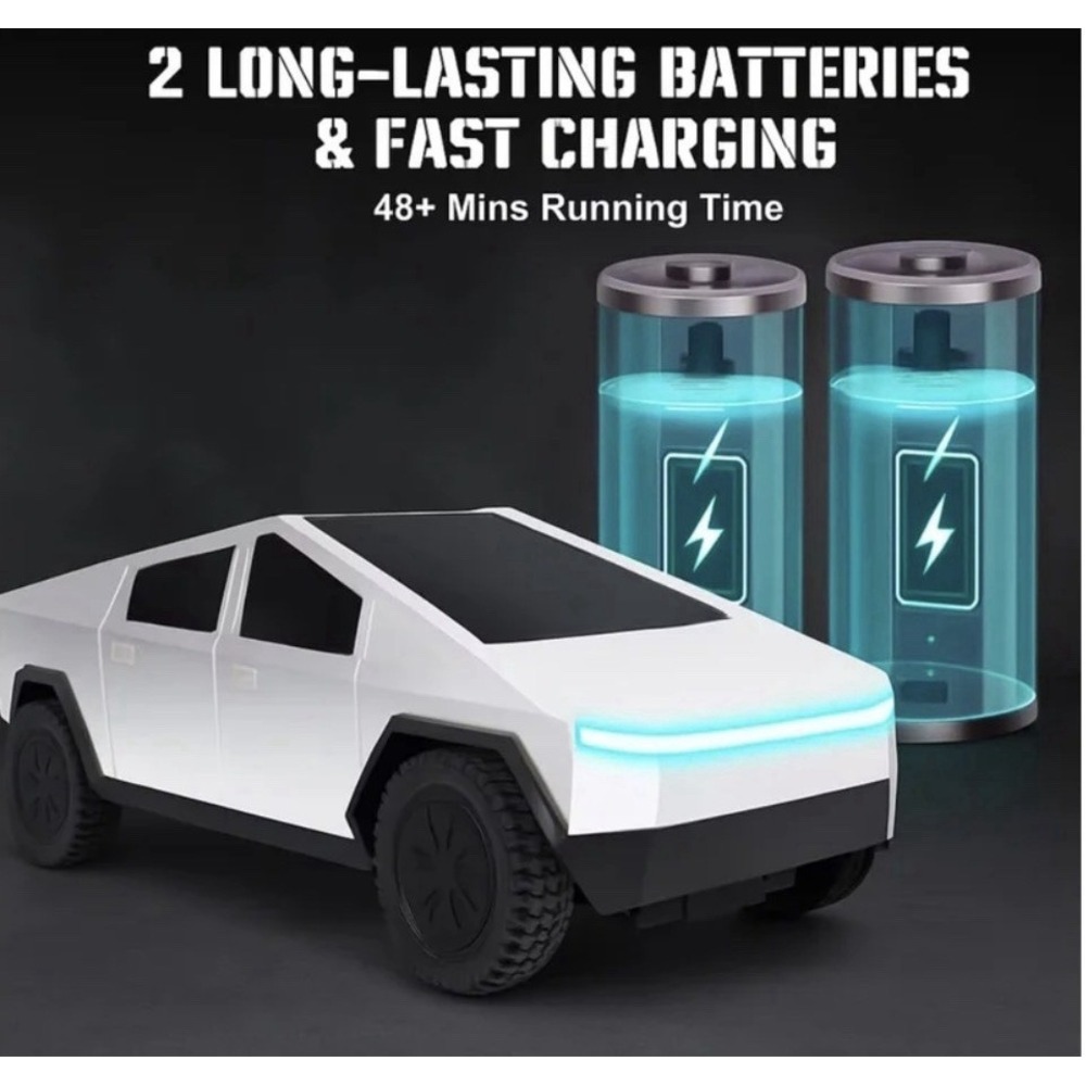Electric CYBER Truck 2.4 GHz RC Remote Control USB Rechargeable, LED Lights NEW - Picture 4 of 11